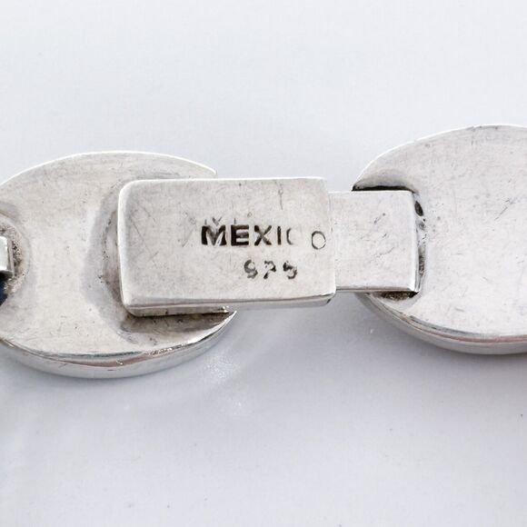 Vintage Mexico Sterling Silver 925 Spiral Link Bracelet 6.5" - Picture 5 of 7